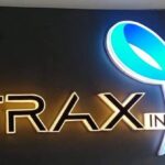 TRAX customized neon office board with 3D font with backlight